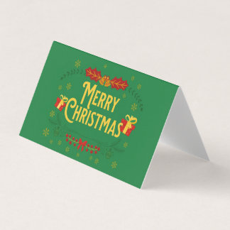 Kerstmis nadert visitekaartje