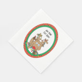 Kerstmis Napkin Standard - Personaliseren Servet (Hoek)