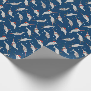 Kerstmis, Narwhal-marine Cadeaupapier
