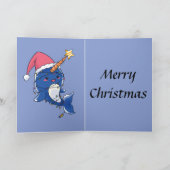Kerstmis Narwhale Kaart (Binnen)