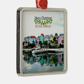 Kerstmis, Nassau Bahama's, Metalen Ornament (Rechts)