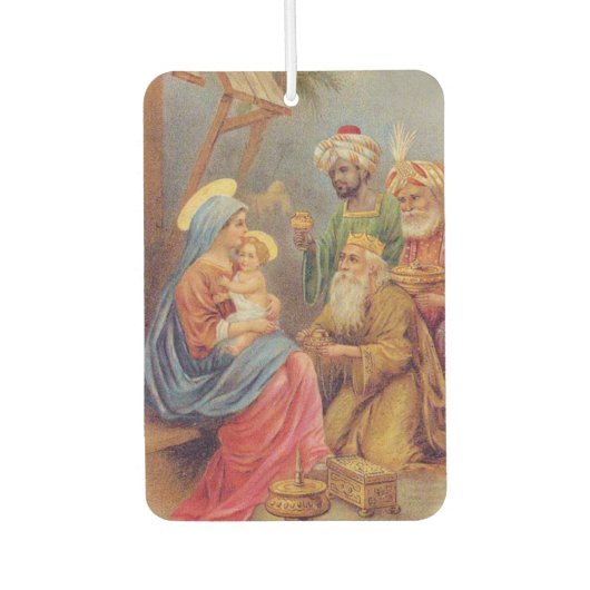 Kerstmis  nationaliteit Jezus Illustratie Luchtverfrisser (Voorkant)