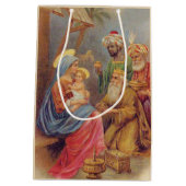 Kerstmis  nationaliteit Jezus Illustratie Medium Cadeauzakje (Achterkant)