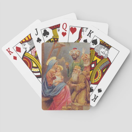 Kerstmis  nationaliteit Jezus Illustratie Speelkaarten (Achterkant)