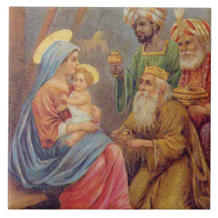 Kerstmis  nationaliteit Jezus Illustratie Tegeltje