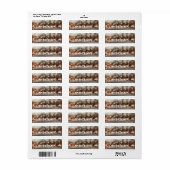 Kerstmis Natuur Retouradres Label (Full Sheet)
