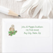 Kerstmis - Natuur vogeljacht - Eigen tekenlabel Etiket (Insitu)