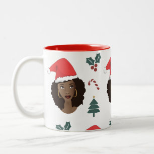 Kerstmis  Natuurlijke schoonheid Tweekleurige Koffiemok