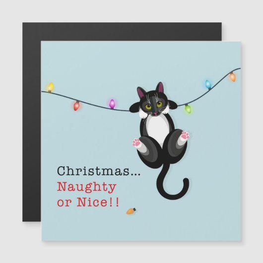 Kerstmis Naughty of Nice (Voorkant / Achterkant)