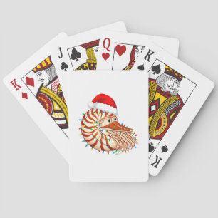  Kerstmis Nautilus Pompilius Kerstman Hoed Vakanti Pokerkaarten