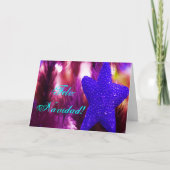 Kerstmis: Navidad Blue Star Feestdagen Kaart (Voorkant)