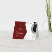 Kerstmis: Navidad Festive Guitar Red Feestdagen Kaart (Voorkant)