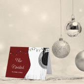 Kerstmis: Navidad Festive Guitar Red Feestdagen Kaart