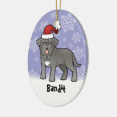 Kerstmis Neapolitan Mastiff Keramisch Ornament (Links)