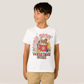Kerstmis neef crew bijpassende neven retro t-shirt (Voorkant volledig)
