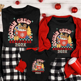 Kerstmis neef en nicht crew bij elkaar horend fami t-shirt