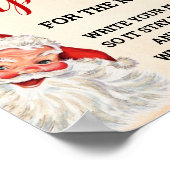 Kerstmis Neem een kopje voor het Nachtbord Poster (Hoek)