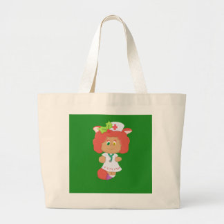 Kerstmis Neko Green Jumbo Canvas tas