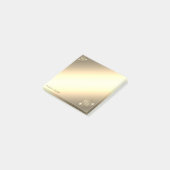 Kerstmis,Nep gouden sneeuwvlokken-Personalisatie Post-it® Notes (Schuin)