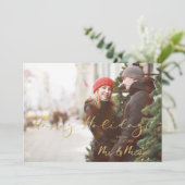 Kerstmis Nep Gouden Toekomstige Mijnheer & Mevrouw (Staand voorkant)