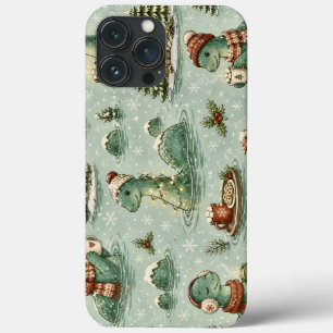 Kerstmis Nessie Loch Ness Monster Gezellig Cryptid Case-Mate iPhone Case
