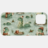 Kerstmis Nessie Loch Ness Monster Gezellig Cryptid Case-Mate iPhone Case (Achterkant (horizontaal))