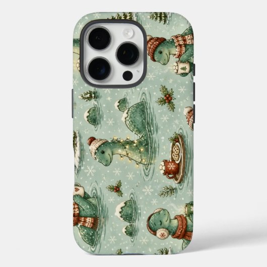Kerstmis Nessie Loch Ness Monster Gezellig Cryptid Case-Mate iPhone Case (Achterkant)