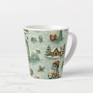 Kerstmis Nessie Loch Ness Monster Gezellig Cryptid Latte Mok