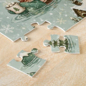 Kerstmis Nessie Loch Ness Monster Gezellig Cryptid Legpuzzel (Zijkant)