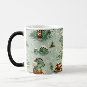 Kerstmis Nessie Loch Ness Monster Gezellig Cryptid Magische Mok