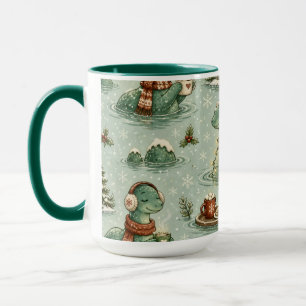 Kerstmis Nessie Loch Ness Monster Gezellig Cryptid Mok