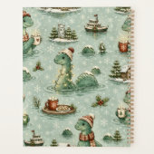 Kerstmis Nessie Loch Ness Monster Gezellig Cryptid Planner (Achterkant)
