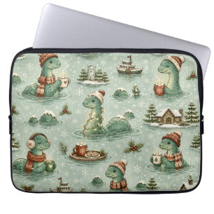 Kerstmis Nessie Loch Ness Monster Knus Cryptiden  Laptop Sleeve