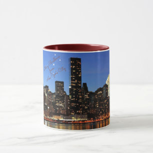 Kerstmis - New York City skyline Mok