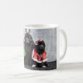 Kerstmis Newfies koffiemok (Voorkant rechts)