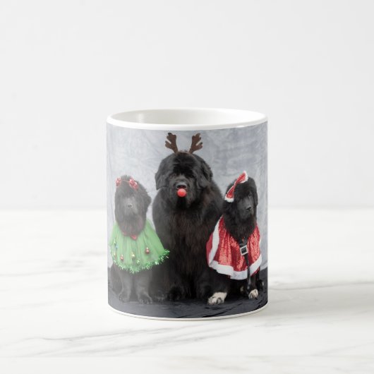 Kerstmis Newfies koffiemok (Center)
