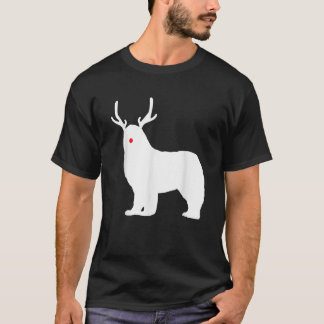 Kerstmis Newfoundland Rendier Newfie Hond Cadeau T-shirt