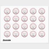 Kerstmis Nice List Officiële Aangepaste Naam Ronde Sticker (Vel)
