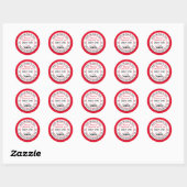 Kerstmis Nice List Officiële Aangepaste Naam Ronde Sticker (Vel)
