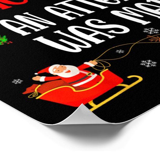 Kerstmis Nice Naughty Er werd een poging gedaan om Poster (Hoek)