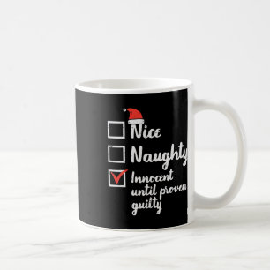 Kerstmis Nice Naughty Innocent Tot Bewezen Guilt Koffiemok