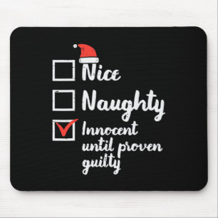 Kerstmis Nice Naughty Innocent Tot Bewezen Guilt Muismat