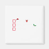 Kerstmis Nice Ondeugend Bruh Grappige Kerstman Lij Magneet (Voorkant)