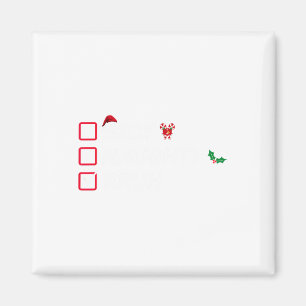 Kerstmis Nice Ondeugend Bruh Grappige Kerstman Lij Magneet