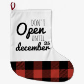 Kerstmis niet geopend | Vakantie Grote Kerstsok (Voorkant)