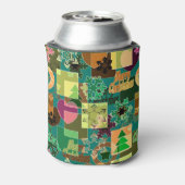Kerstmis, nieuw jaar blikjeskoeler (Blikje Achterkant)
