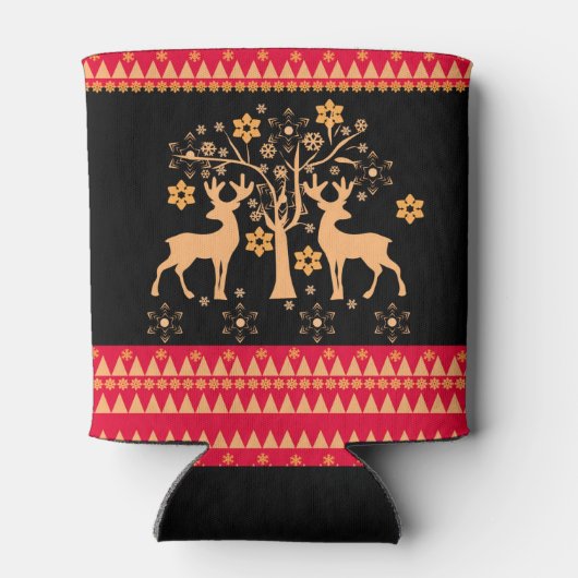 Kerstmis, nieuw jaar blikjeskoeler (Achterkant)