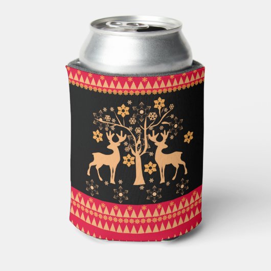 Kerstmis, nieuw jaar blikjeskoeler (Blikje Achterkant)