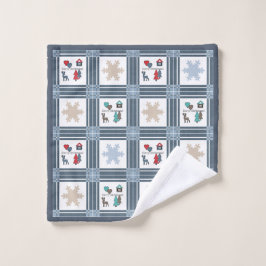 Kerstmis, nieuw jaar, herten bad handdoek