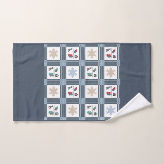 Kerstmis, nieuw jaar, herten bad handdoek (Handdoek)